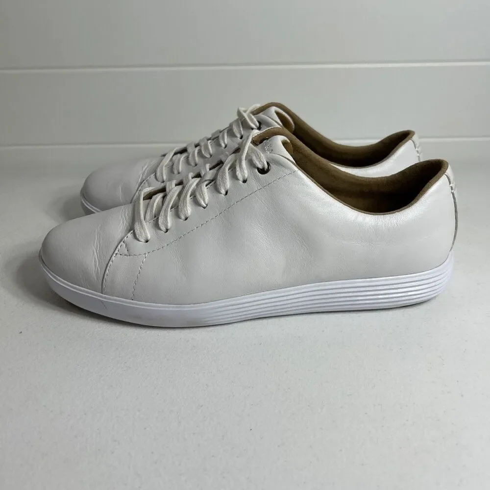 Cole Haan Womens Shoes Size 9 White Grand Crosscourt Sneaker Leather Lace Up Low